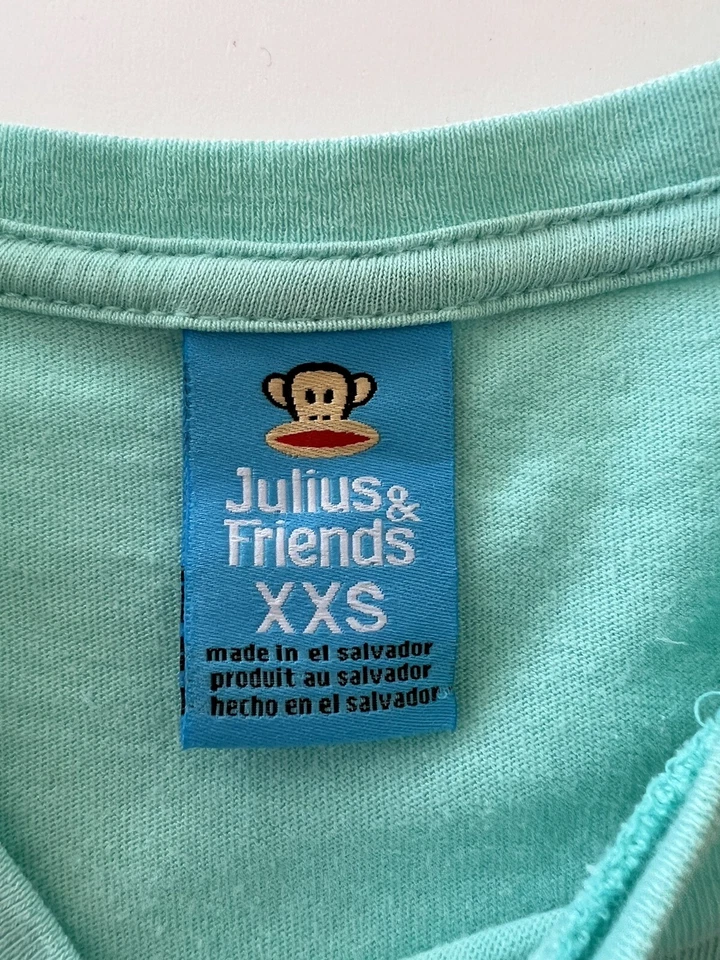 Camiseta Turquesa Paul Frank Juluis Friends Gráfica Niñas Jóvenes Juniors Talla XXS Foto 4 de 4