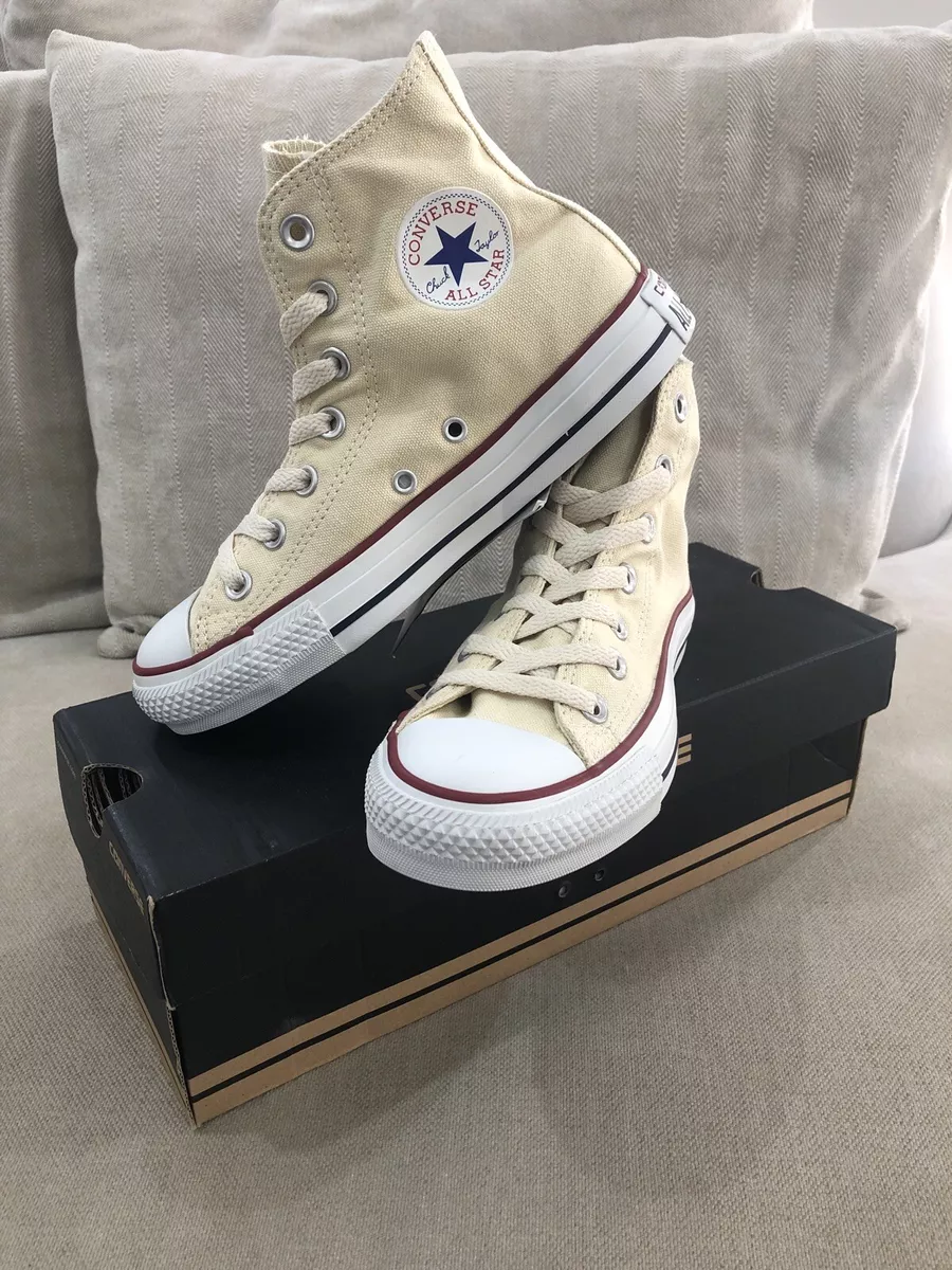 New CONVERSE Beige Chuck Taylor High Top Mens 3.5 US Womens 5.5 US