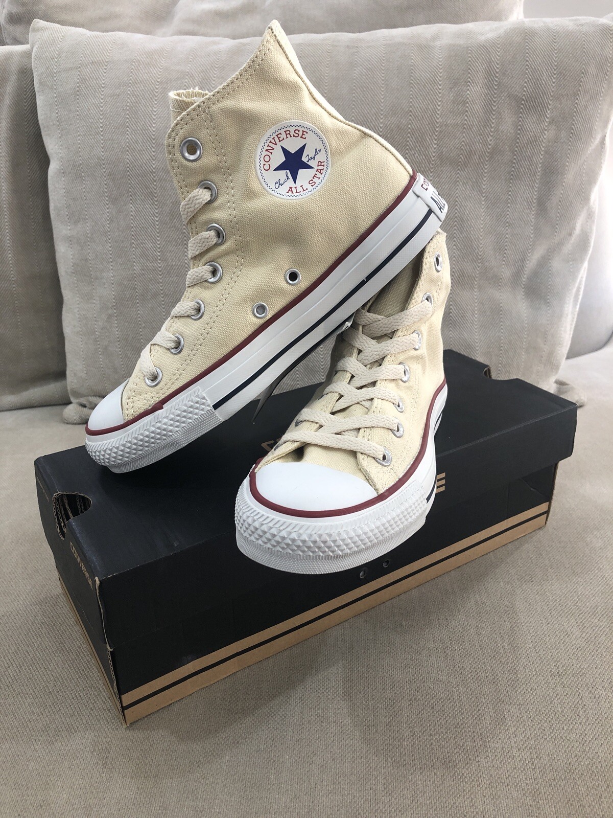 beige chuck taylors
