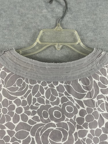 Boden US 6 UK 10 Sleeveless Top Grey Floral Tank 100% Cotton Lightweight - Picture 5 of 9