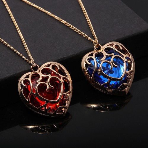 The Legend of Zelda Corazón Huecado Cristal Collar Llavero Joyería Regalos - Imagen 15 de 26