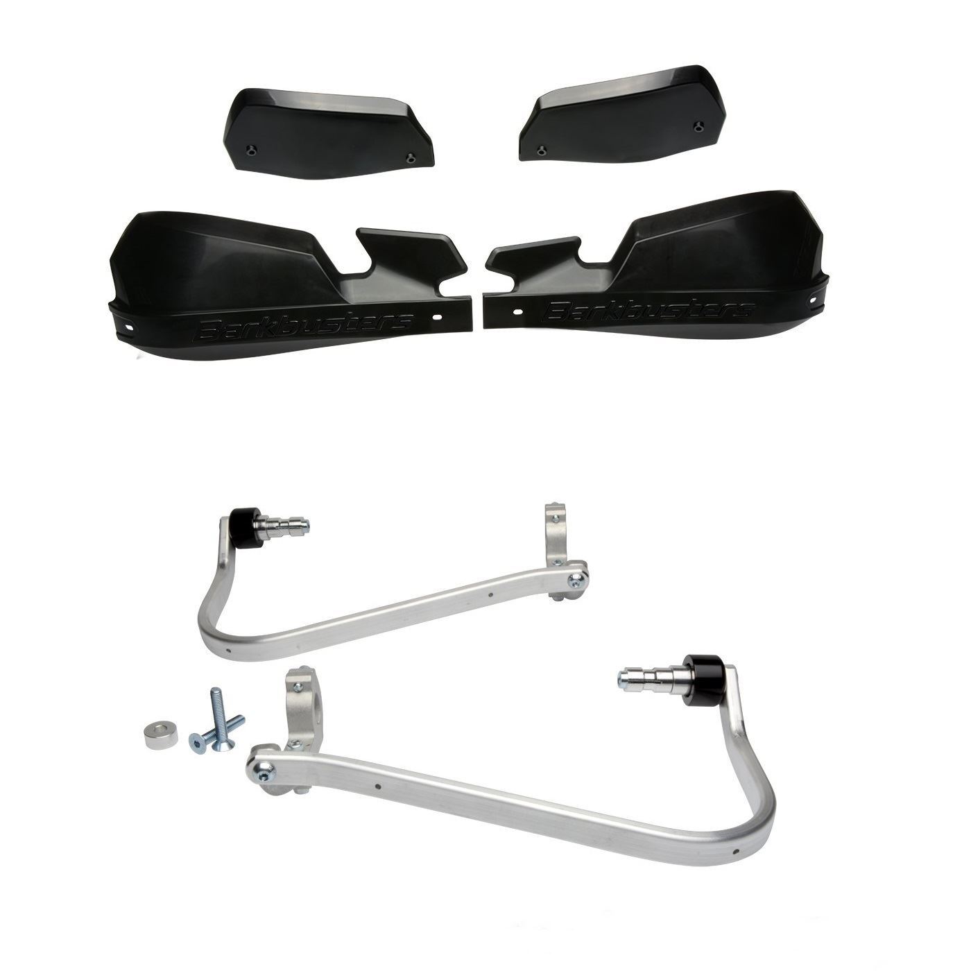 BarkBusters VPS Black Handguard & Two Point Mount Honda CB500X 2013 - 2015