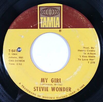 Stevie Wonder My Girl / IYou Met Your Match 7'' Vinyl Single TAMLA MOTOWN T-54168
