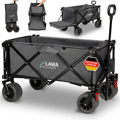 LAWA LIVING AND LIFESTYLE faltbarer Handwagen Bollerwagen Transportwagen klappbar Kinder Strand Outdoor
