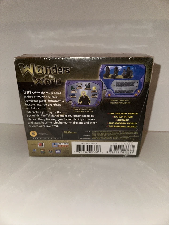 Wonders of the World | Educational CD-ROM Set of 5 | PC/Macintosh - Image 2 of 2