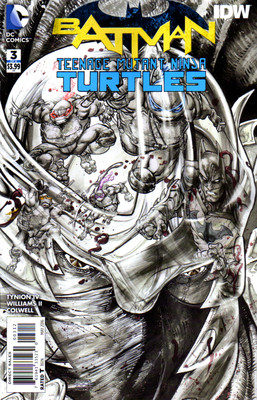 BATMAN/TEENAGE MUTANT NINJA TURTLES #3 (of 6) - 2nd Print - Back Issue