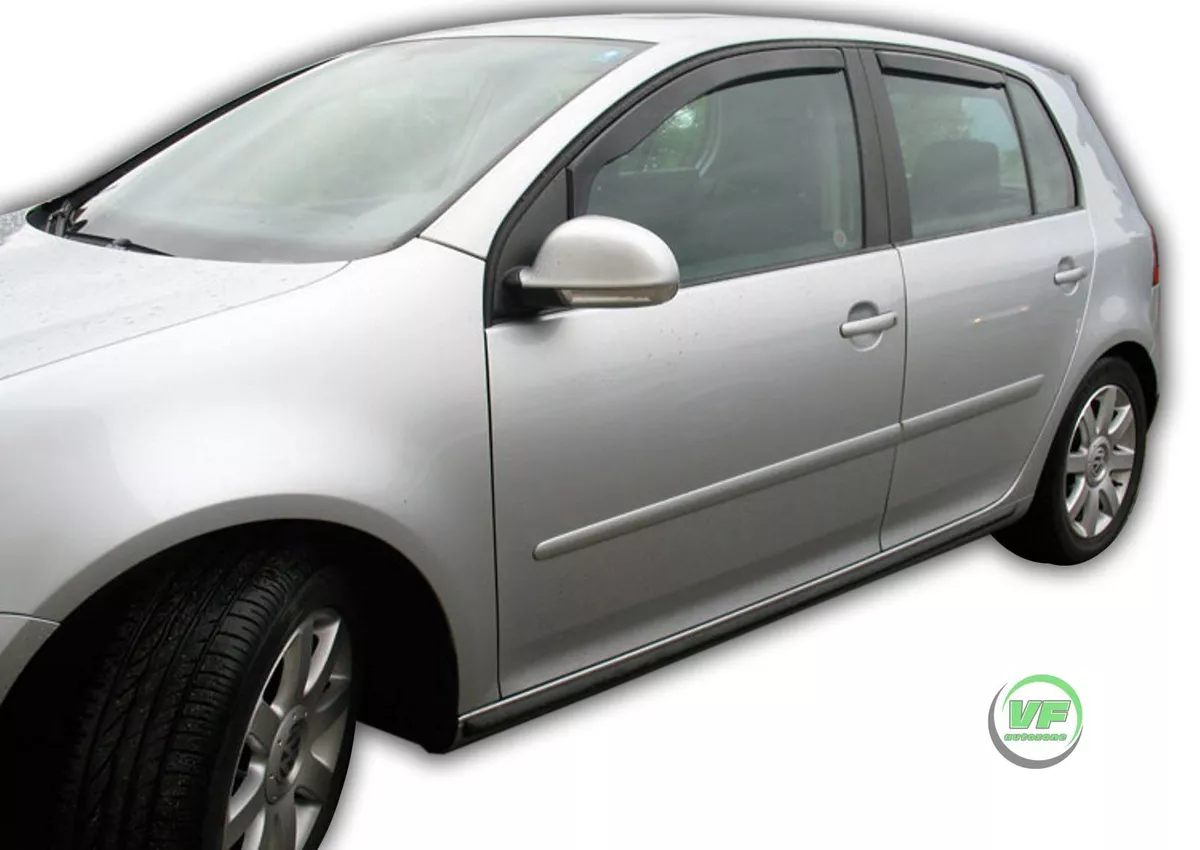 HEKO TINTED WIND DEFLECTORS for VW GOLF 5 mk5 GTI 5 DOOR 2003 2009 4pc