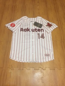 Details About New W Tags Tohoku Rakuten Golden Eagles Nippon Baseball Youth S Majestic Jersey