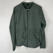 LULULEMON Mens Green Lab Siffra Hybrid Long Sleeve Shirt Jacket size Medium Read