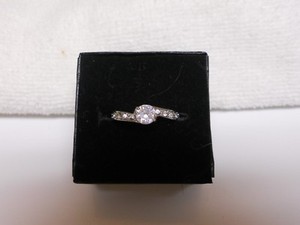 Authentic Stunning CZ White Gold Plated Rings/ 2 Styles To Chose From/ Size 8