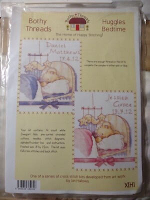 Bothy Threads XIH1 Huggles Bedtime Cross Stitch Kit