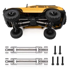 FLYXM Steel Drive Shaft D-Shaped Hole Driveshaft for FMS FCX18 LC80 1/18 RC Cars