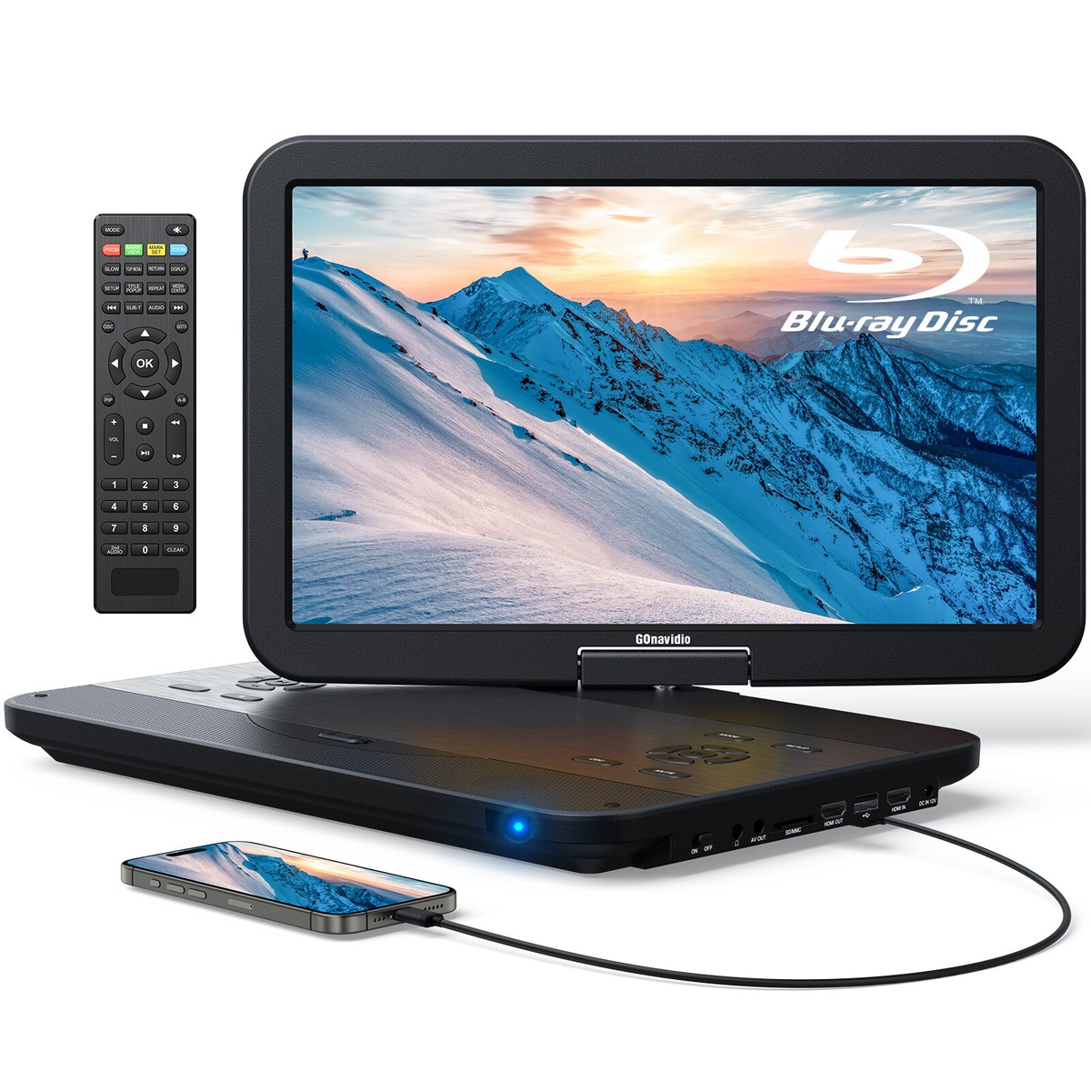 WIZZ製　portable dvdplayer Blu-ray対応 17.6
