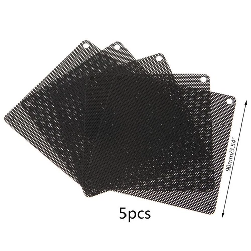 Cuttable Computer Dust Filter Mesh Black PC for Case Fan Cooler Dustproof Cover