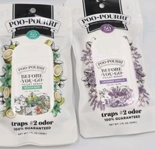 Lot Of 2 New Travel Size Poo-Pourri Toilet Spray Beach Bum Lavender Vanilla
