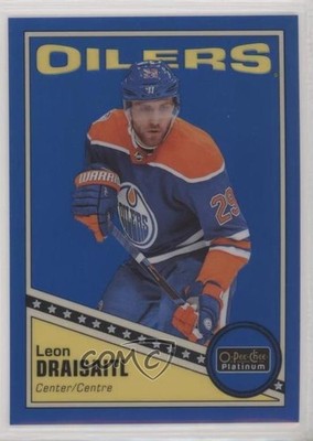 2019-20 O-Pee-Chee Platinum Retro Blue Rainbow 78/149 Leon Draisaitl #R-10 a2k