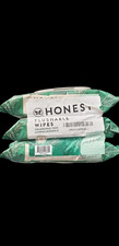 Honest Flushable Wipes Fragrance Free Hypoallergenic Plant Based Material 3 Pack