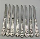 Chantilly by Gorham Sterling handle Set of 8 Steak Knives 9 1/8"