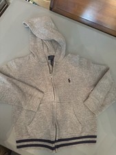 Polo Ralph Lauren Kids Gray Full Zip Hoodie Jacket Pre-Owned