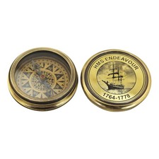 Boussole – Hms Endeavour en Laiton Antique 2 CM Sea-Club