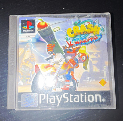 Sony PlayStation 1 PS1 Crash Bandicoot 3: Warped PAL USK 6 Crash Bandicoot