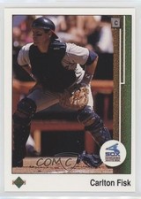 1989 Upper Deck Carlton Fisk #609 HOF 0f2i