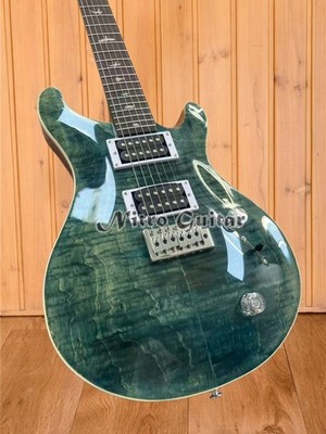 Green Flamed Maple SPR Guitar HH Pickups Chrome Hardware Bird Inlay