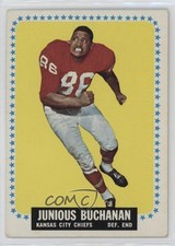 1964 Topps Buck Buchanan (Junious on Card) #92 Rookie RC HOF 01lu. rookie card picture