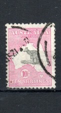 Australie 1932 10s Poinçon Kangourou II SG 136 FU CDS