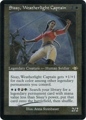 Sisay, Weatherlight Captain (Retro Frame) (Foil Etched) -Foil Near Mint MTG