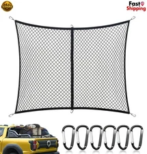 Cargo Net Heavy Duty Truck Bed Net Highly Elastic Bungee for Trucks, Vans & SUVs
