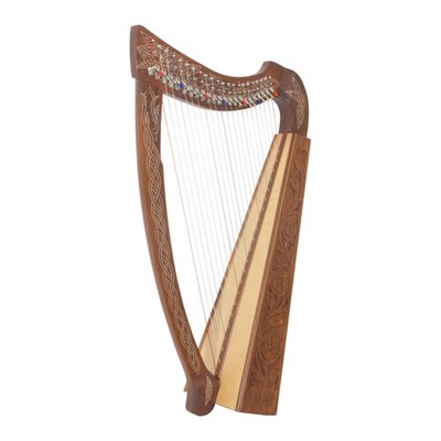 Roosebeck 22-String Heather Harp w/ Full Chelby Levers - Thistle Design