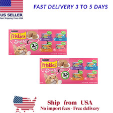 2 Pack Friskies Adult Wet Cat Food Variety Pack 32 Ct 176 Oz Mixed Flavor Cans