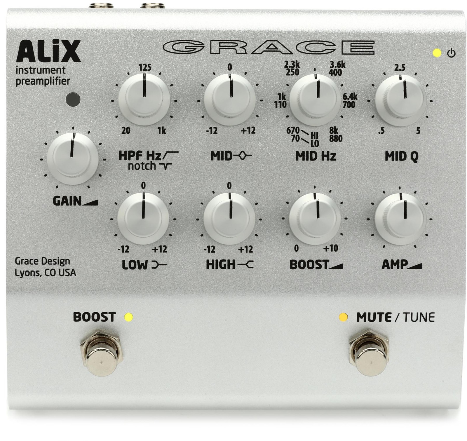 Grace Design ALiX Acoustic Instrument Preamp / EQ / DI / Педаль усиления
