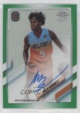 2021-22 Chrome OTE Overtime Elite Green Refractor 26/75 Malik Bowman Auto 0q0m