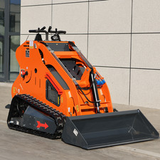 24HP Skid Steer Loader Twin cylinder Tracked Loader 3-Stage Pumps US Stock