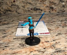 WOTC Star Wars Miniatures - General Aayla Secura #13 Rare w/ Card