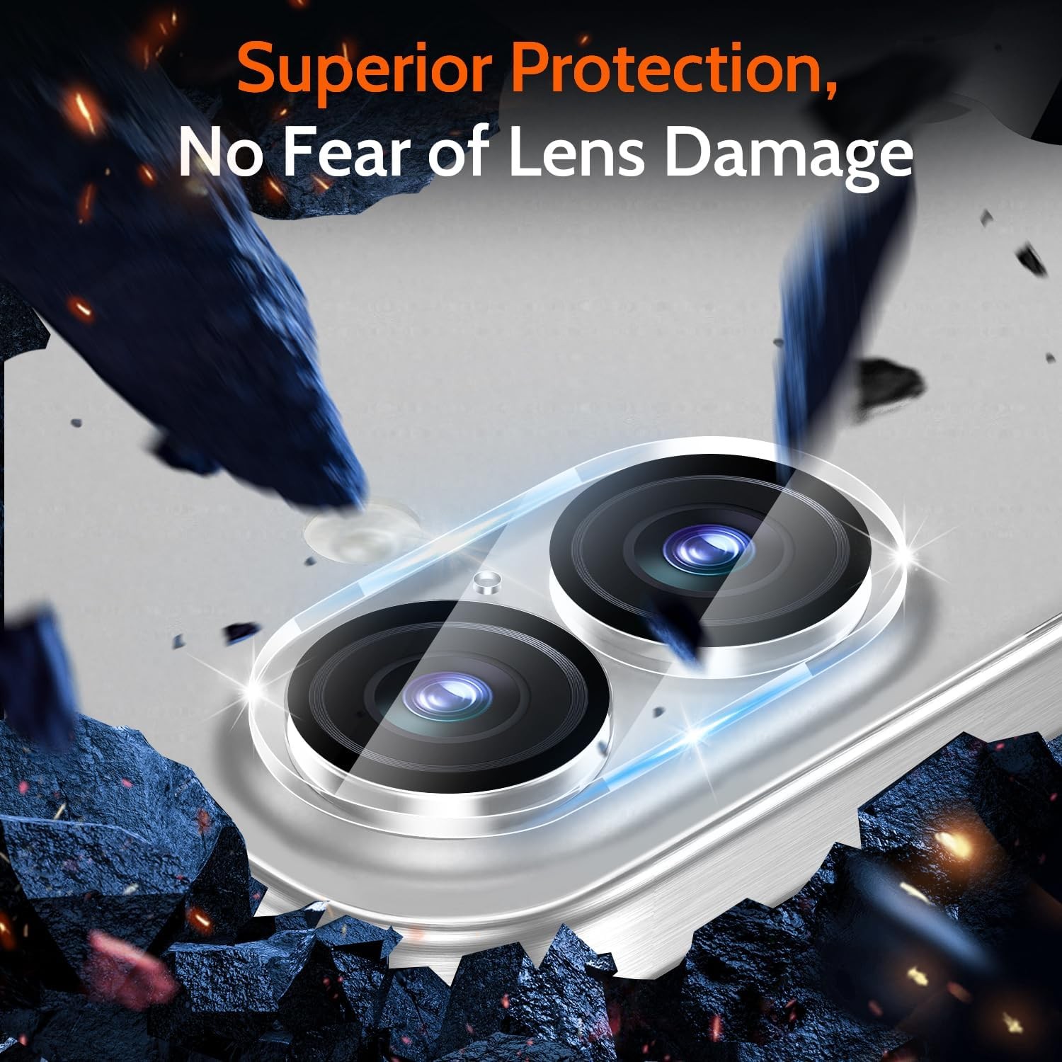 (3 Pack Camera Lens Protector Compatible for For iPhone 16 &amp; 16 Plus 