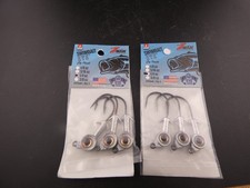 Z-Man Swimbait Eye Jigheads (2) X 3pk 6 Pcs 1/4 Oz 3/0 Hook Swimbait Jigheads