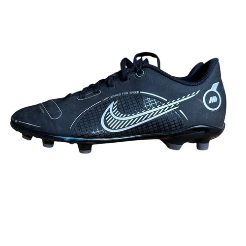 Nike Vapor 14 Soccer Cleats Youth Size 3 Shoe Black Silver DJ2895-007 Kids