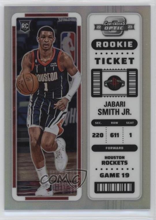 2022-23 Panini Contenders Optic Rookies Silver Prizm Jabari Smith Jr #6 RC 1u6