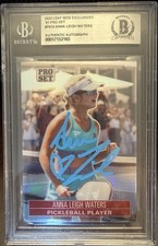 ANNA LEIGH WATERS Rookie 2023 Leaf Pro Set /1002 On-Card Autograph BGS Very Rare