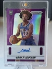 Jared McCain 2024-25 Prizm Deca Signatures #PDS-MCC Purple Rookie Auto /75 76ers