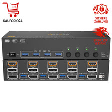 KVM Switch 3 Monitore 4 PC HDMI Displayport USB3