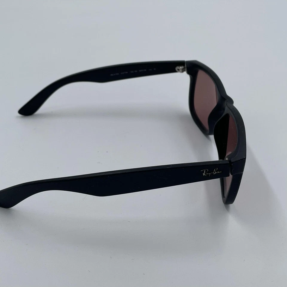 Очки солнцезащитные мужские Ray-Ban Justin RB4165 черные красные линзы 622/55 54-16 только оправа - Изображение 4 из 4