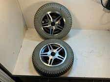 Pride Jazzy Powerchair Wheels, Set of 2 Solid Rubber 3.00-8 W12