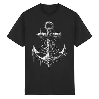 Herren T-Shirt Anker Motiv Pirat Kapitän Seemann Outfit, Maritimes Vintage Shirt