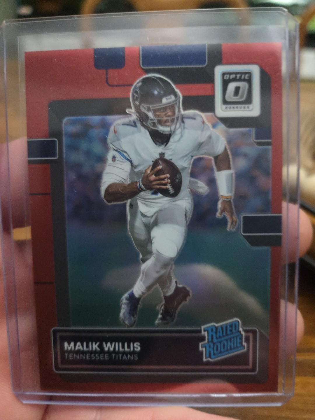 2022 Panini Donruss Optic Rated Rookie Malik Willis #203 Red Prizm /99 (RC)