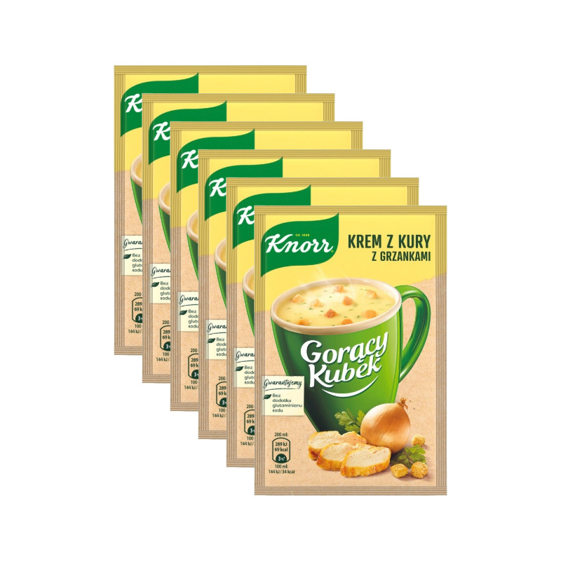 Быстрорастворимый СУП Кнорр в КРУЖКЕ Крем со вкусом курицы Горацио Кубек - 112025- 2090₽