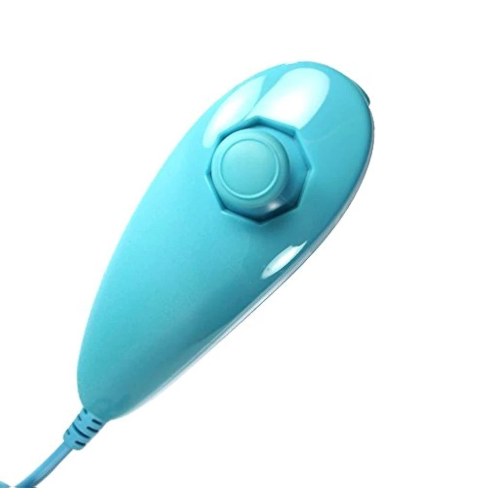 Lot Of 2 Nunchuck Controllers For Wii And Wii U In Blue - Image 3 of 3